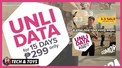 GOMO 15 DAYS UNLI DATA for 299! | Limited Promo