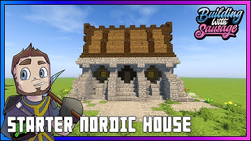 Minecraft - Building with Sausage - Starter Nordic House [Vanilla Tutorial 1.12]