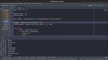 Pygame Writing Text on Screen
