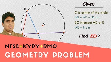 NTSE, KVPY, RMO and CAT Preparation Geometry Problem - 3 | केवीपीवाई, आरएमओ और कैट ज्यामिति समस्या