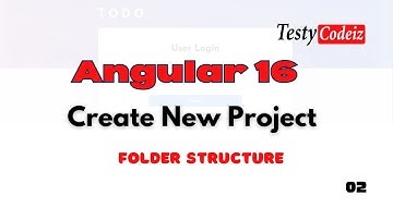 Angular 16 Todo application for beginners | Create new project and Folder Structure in Angular