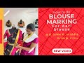 How to do blouse marking for aari work      