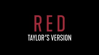 Taylor Swift - Red (Taylor's Version) (Lyric Video)