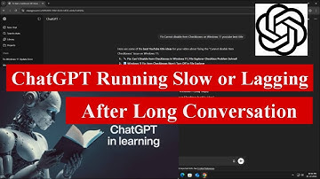 Fix ChatGPT Running Slow or Lagging After Long Conversations  Chrome, Firefox & Safari Speed #xeose9