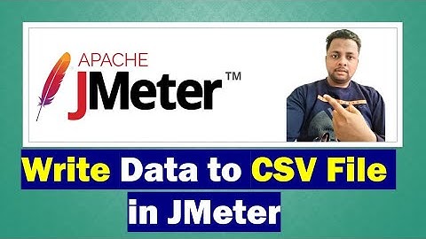 Storing output data in CSV file in JMeter | CSV Data Set Config #performancetest #performance