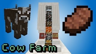 Minecraft Tutorial: Simple Cow Farm
This farm stores adult moo moos at the top and drops the babies to the bottom. Press the button to change mode and the babies will die when they grow up because they get taller and hit their head on some lava.
📐 Size:
➤ 3x3x6 + any fancy bits you want to add
🎮 Server:
➤ red-blocks.com
➤ It has creative plots and an excellent redstone gallery!
➤ Also with a survival world, Atlantis! Minecraft Tutorial: Simple Cow Farm