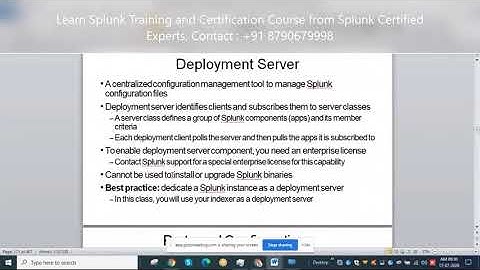 Learn Splunk Training and Certification Course from Splunk Certified Experts Online Training