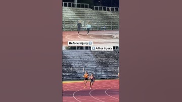 BEFORE VS AFTER KNEE INJURY 😱#running #injury #recovery