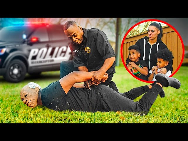 THE STRANGER GOT ARRESTED BY THE POLICE, MOM CALLED 911 & SAVED DJ & KYRIE | The Prince Family Ep.8 class=