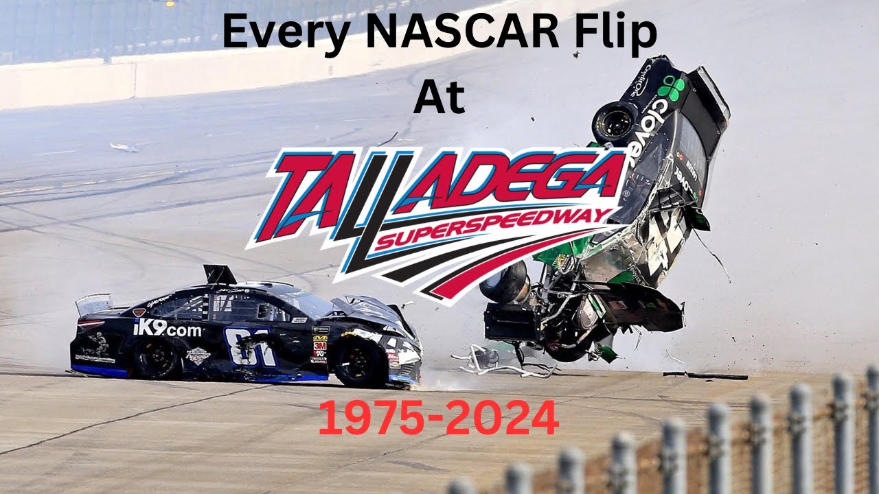 Every NASCAR Flip At Talladega 1975-2024