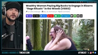 Women Mocked For Weird Rage Rituals Where They Scream & Bash Sticks In The Woods, Yall Need Stoicism