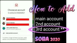 TUTORIAL | HOW TO ADD ANOTHER GMAIL ACCOUNT ON CHOEAEDOL APP | SOBA VOTE 2020 screenshot 3