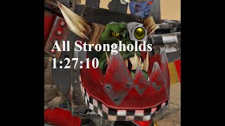 Speedrun Warhammer 40000: DoW Dark Crusade WR (All Strongholds% Ork) - 1:27:10