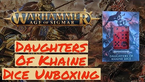 Daughters of Khaine Dice Unboxing Warhammer