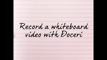 How to Record with Doceri
