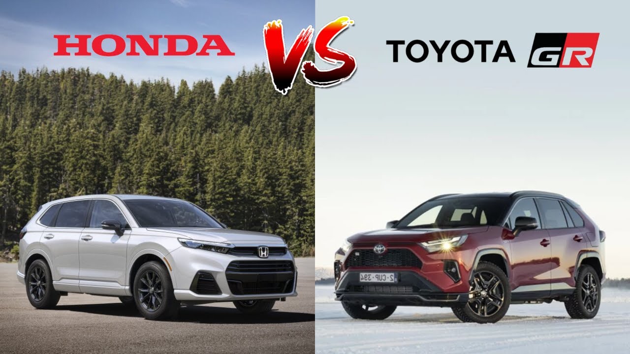 2025 Toyota RAV4 GR SPORT PHEV vs 2025 Honda CR-V Sport Touring Hybrid ...