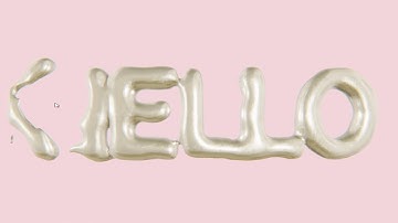 Generative typography interactive animation