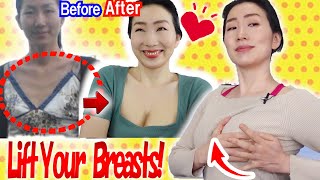 How to Lift and Firm Up Sagging Breasts in 3 Weeks with Healing Deep Tissue Massage & Exercises
