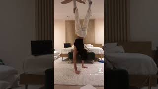 Larray Does A Hand Stand “Boy’s A Liar Pt. 2” by PinkPantherss, Ice Spice - TIKTOK