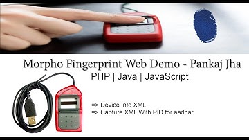 Morpho Fingerprint web demo - Javascript
