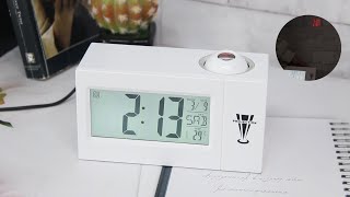 LCD TIME DISPLAY AND LED PROJECTION ALARM CLOCK screenshot 2