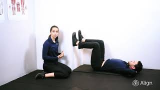 Feet on the Wall Crunches