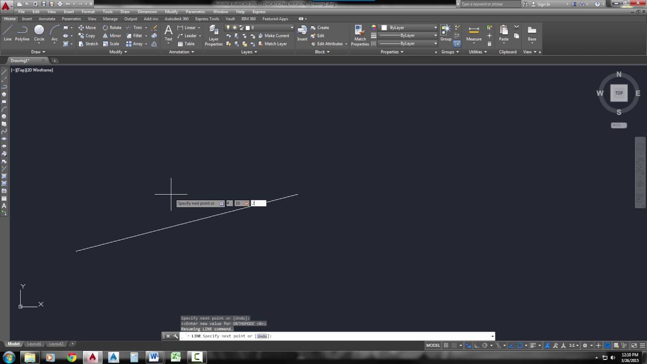 Line Command 5 Methods to Draw Lines with AutoCAD YouTube