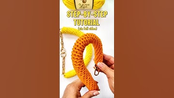 WONDERFUL👌🫶 Super Easy 💖 Crochet Spiral Rope, Bag Handle, Cord #crochet #shorts