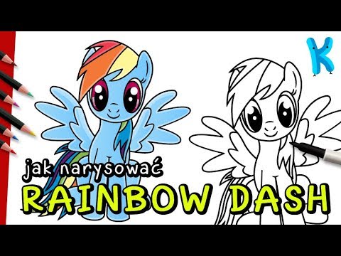 Wideo: Jak Narysować Rainbow Dash Krok Po Kroku