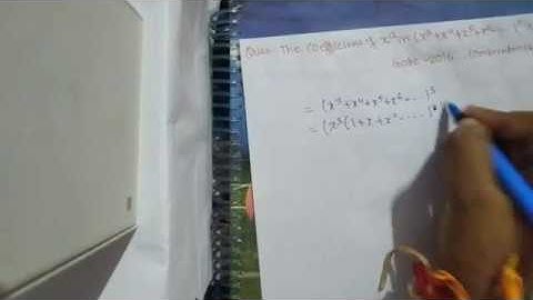 The coefficient of x raise to power 12 in equation is || Gate 2016 question