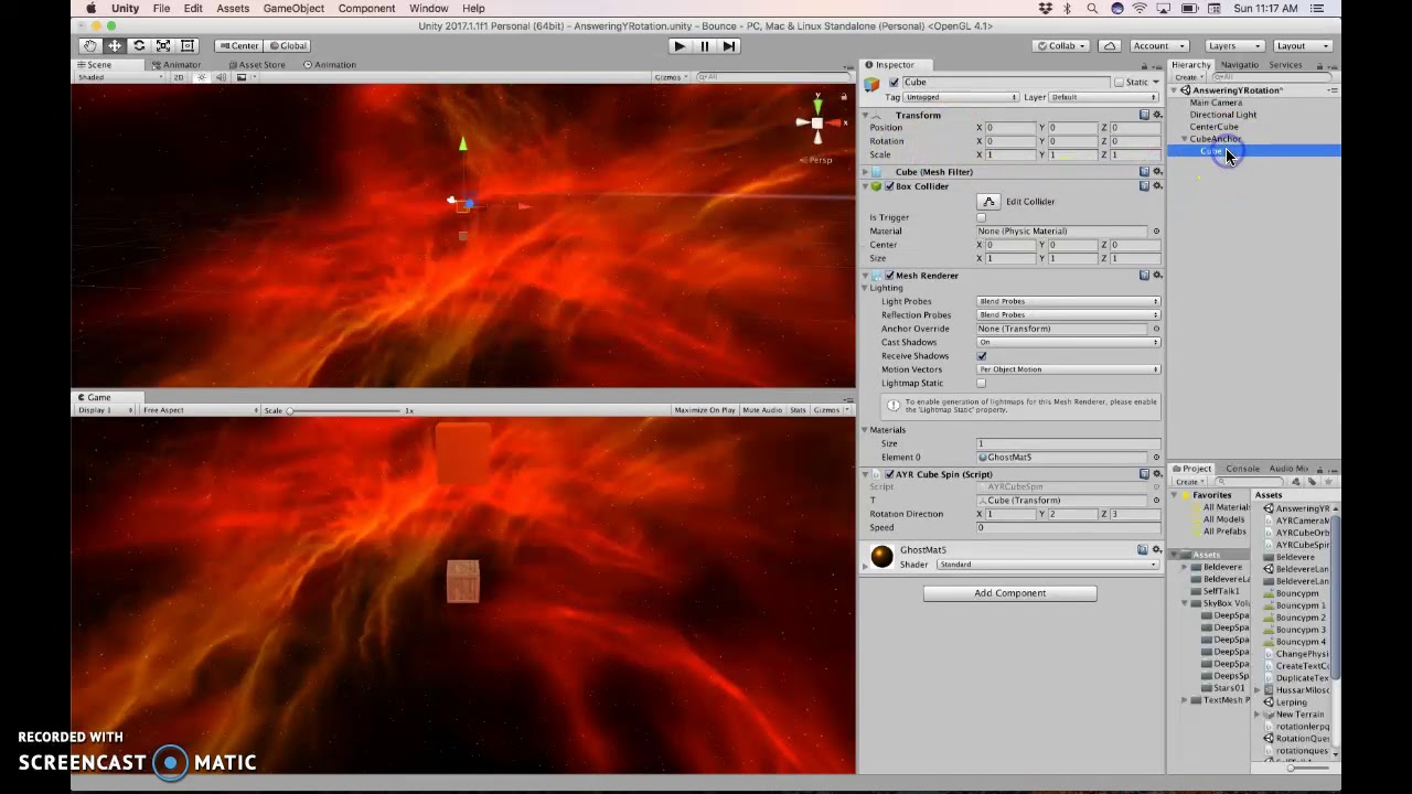 Unity5 Object Rotating Camera on Y Axis