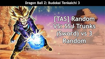 [TAS] Dragon Ball Z Budokai Tenkaichi 3 - Random Vs. 18 - SSJ Trunks (Sword) vs 3 Random