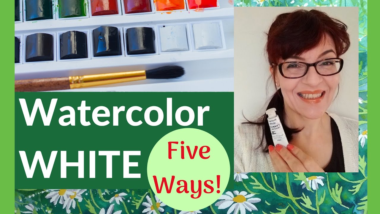 How to use your paper for white objects in watercolor