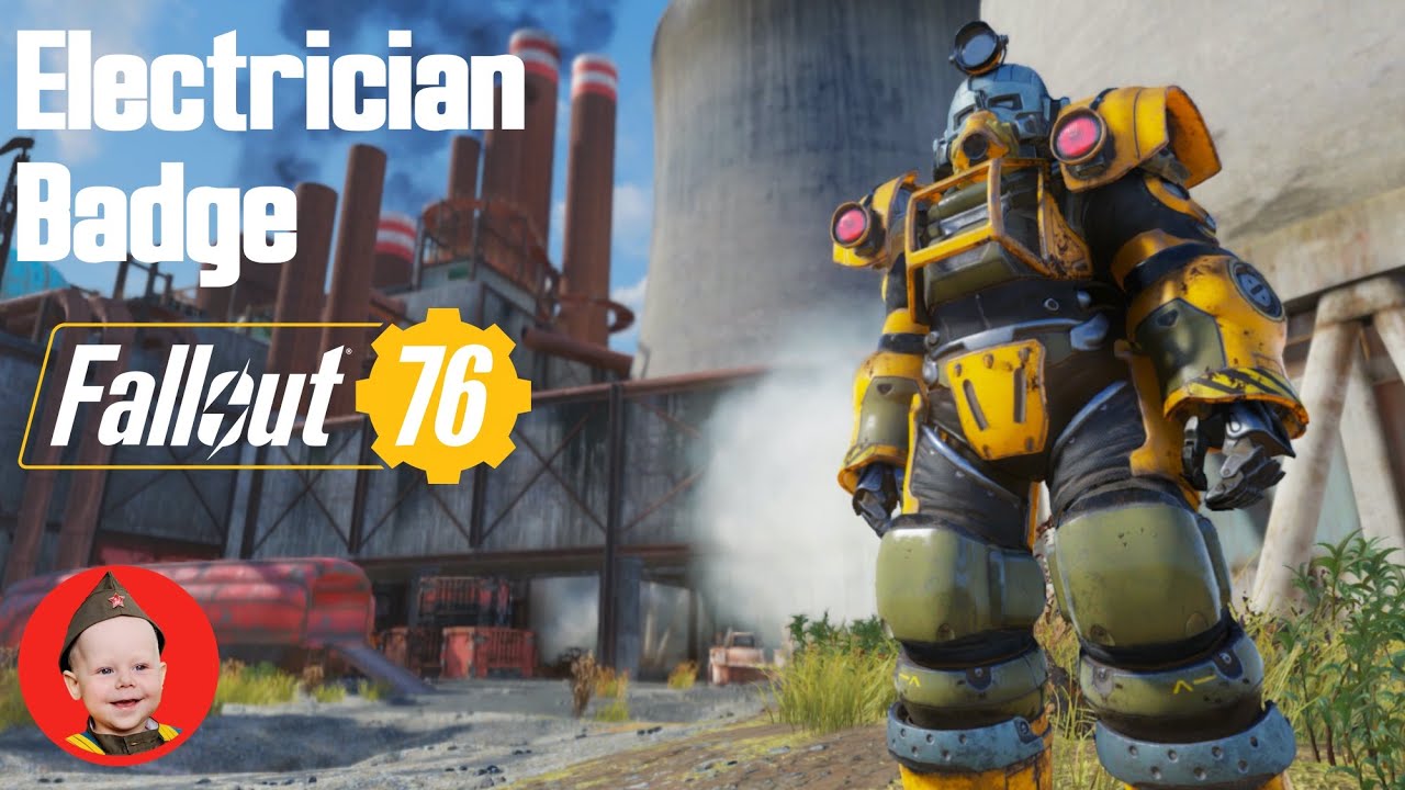 Fallout 76 Possum Scout Electrician Possum Badge (PS4 gameplay