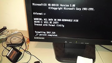 Formatting a dos cf card