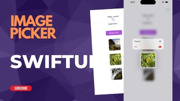 SWIFTUI - Select Multi Image PhotosPicker and Image Context Menu