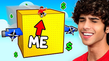 Building The LARGEST CUBE in Roblox Build a Plane