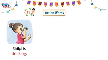 33 Action Words| English Prose Primer| Genius Kidz | Preschool Learning
