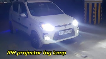 2024 new Maruti Alto 800 install iph projector fog lamp moco LED headlight bulb