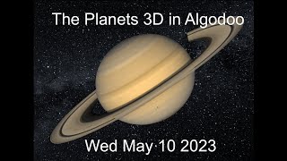 The Planets 3D in Algodoo