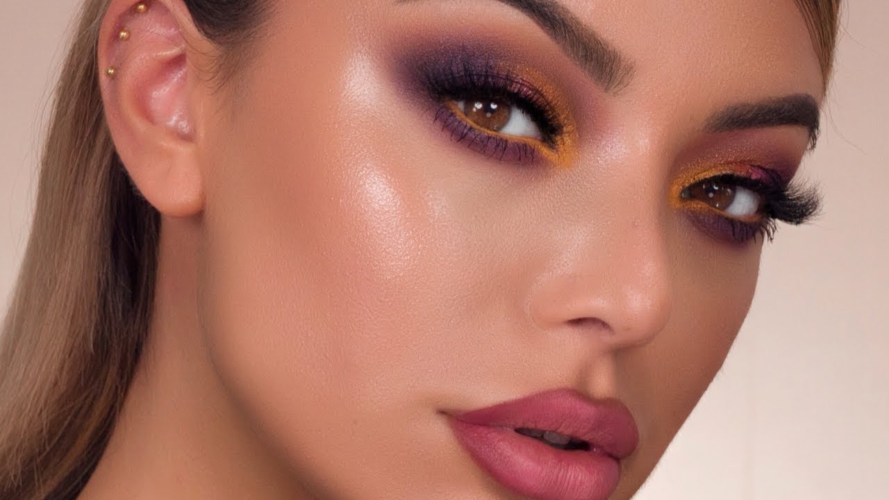 PURPLE SMOKEY EYE & FLAWLESS SKIN - Dilan Sabah
