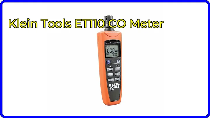REVIEW: Klein Tools ET110 CO Meter. ESSENTIAL details.