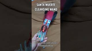 SANTA MUERTE CLEANSING WAND TO REMOVE NEGATIVITY #etsy #santamuerte