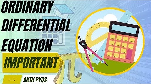 Ordinary differential equation