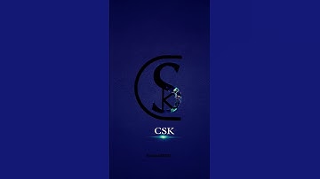 CSK logo design/ Chennai super King 👑#logodesign #shortsvideo