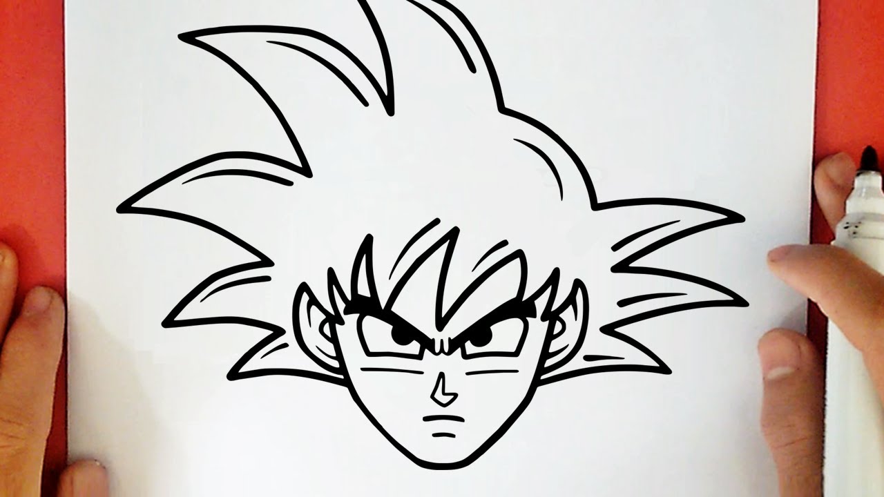 Veja como é facil desenhar o Goku aprenda a desenhar os super