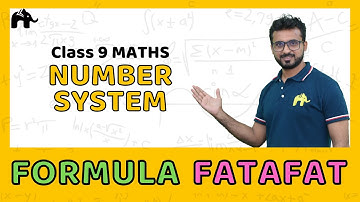 Number System Class 9 Maths Formulas Sheet | Revision List CBSE NCERT