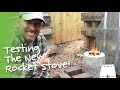 Testing My Concrete And Perlite Rocket Stove