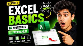 Excel Basics Explained | MUST Know Workbook, Worksheet & Cells Excel Basics Explained | MUST Know Workbook, Worksheet & Cells