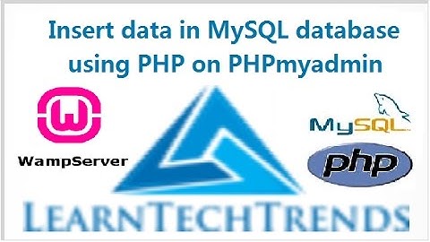Insert data in MySQL database using PHP and Wampserver for beginners